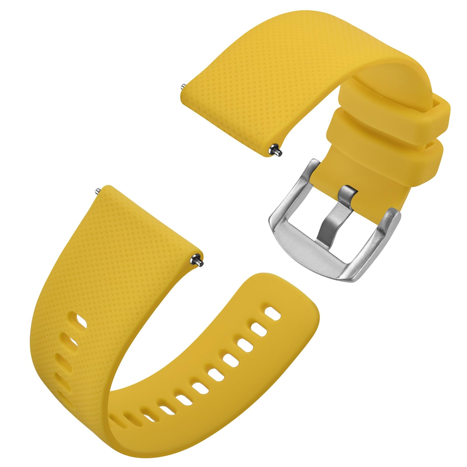 Anbeer Cinturini per Orologi in Silicone per Uomo Donna, Cinturini di Ricambio in Gomma a Sgancio Rapido, Larghezza 16mm 18mm 20mm 22mm 24mm 19mm 21mm
