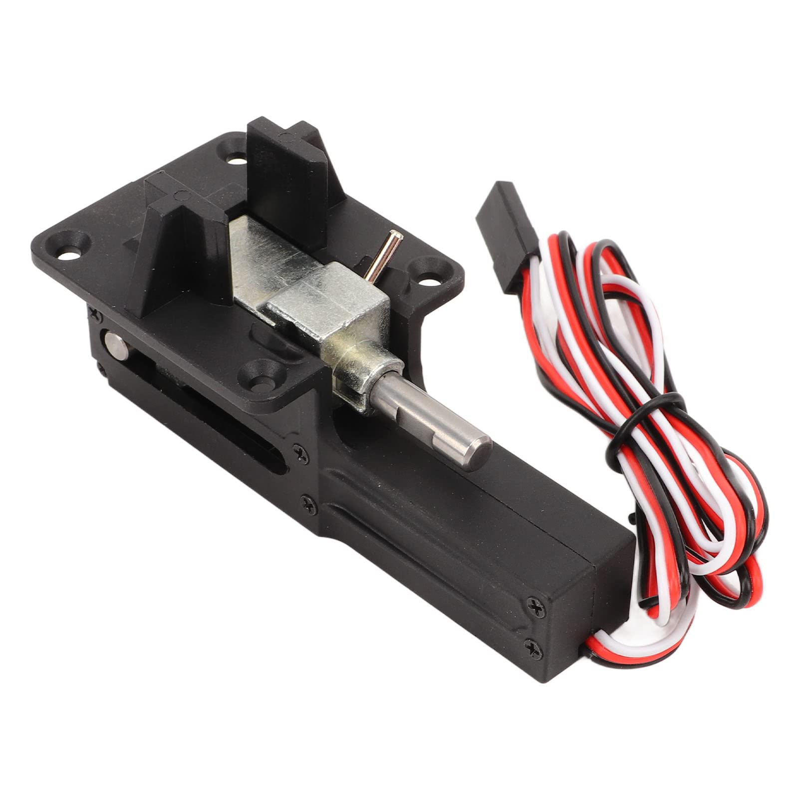 RLG4 Tren de Aterrizaje Retráctil Electrónico RC de 90 Grados, Aleación Aluminio, Negro, Ideal para Aviones ala Fija