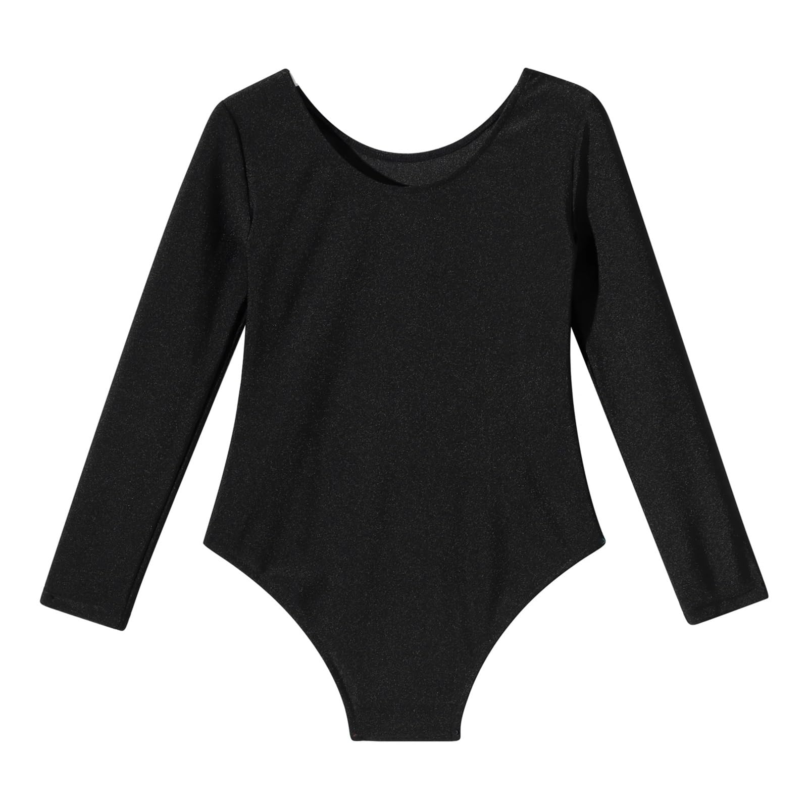 Gymnastikanzug Mädchen Mädchen Ballett Tanz Bodysuit Sport Gymnastik Ganzanzug Langarm Glänzender Strass Bronzing Stoff Slim Fit Tanztrikots(8)