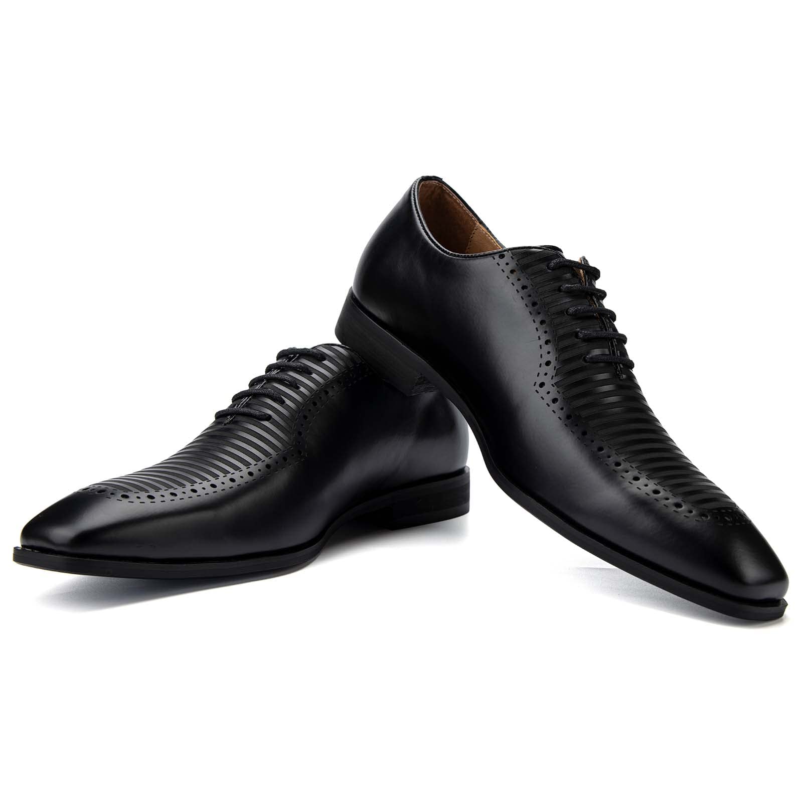 JITAI Mens Oxford Shoes Mens Casual Dress Shoes Lace Up Fashion Shoes Formal