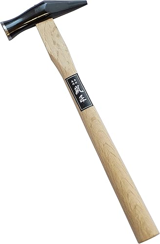 SAKIKIRI - Martillo de carpintero japonés con juego de clavos de 0.996 pulgadas, martillo de carpintería resistente con mango de madera para