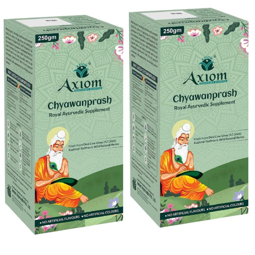 Axiom Royal Ayurvedic Chyawanprash | Made with Kashmiri Saffron, Desi Cow (A2) Ghee With 40+ Ayurvedic Herbs | Helps to Build Strength & Stamina | Natural Immunity Booster for All Age Groups - 250gm( Pack of 2 ) (B0DD46LQND) Amazon Price History, Amazon Price Tracker