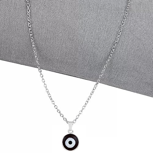 Meenakari Work Evil Eye Pendant with Chain for Women