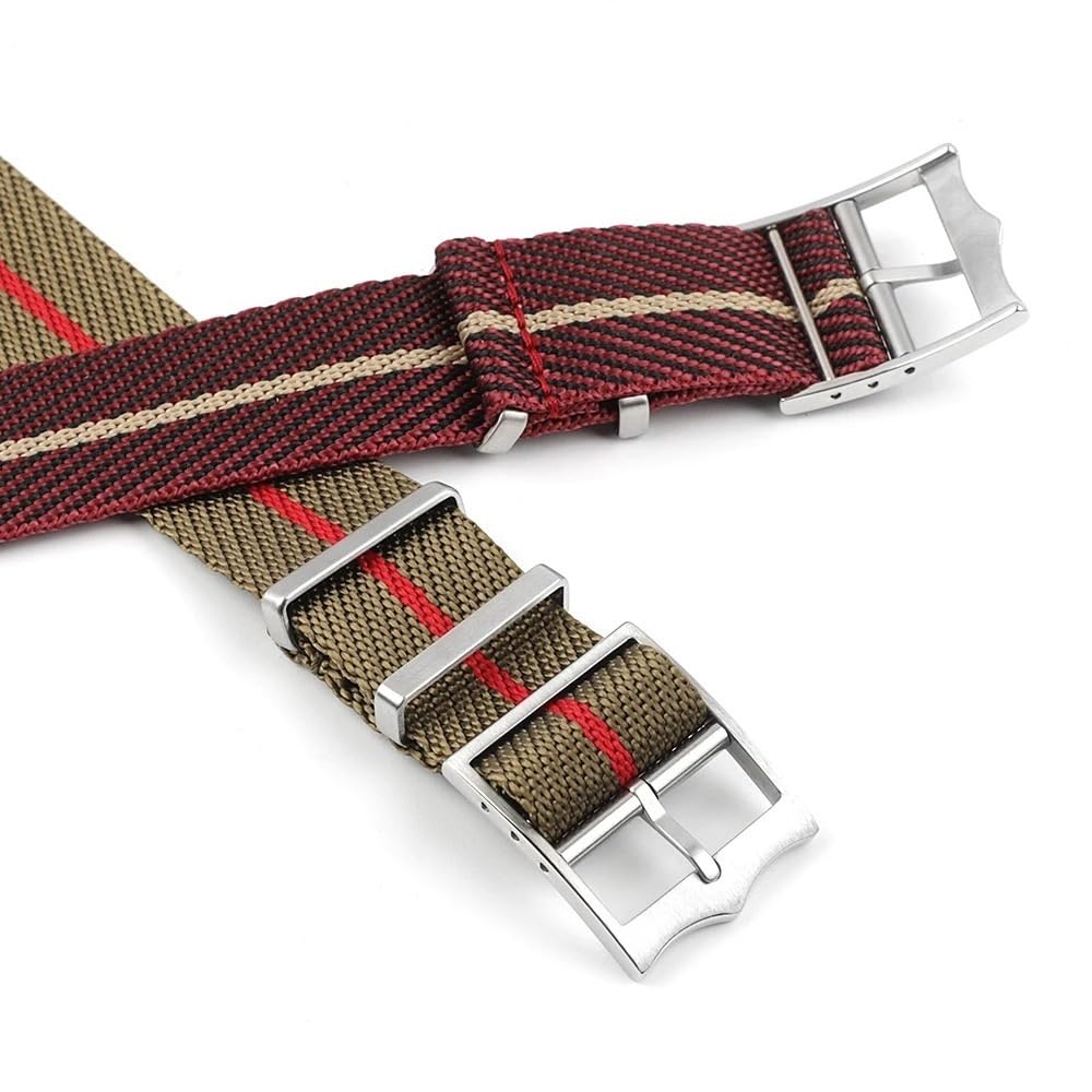 Bracelets élastiques en nylon tressé à boucle régl Bracelet de montre en Nylon bracelet de montre 20mm 22m sport bracelet intelligent accessoires de montre de remplacement bracelet de montre en nylon