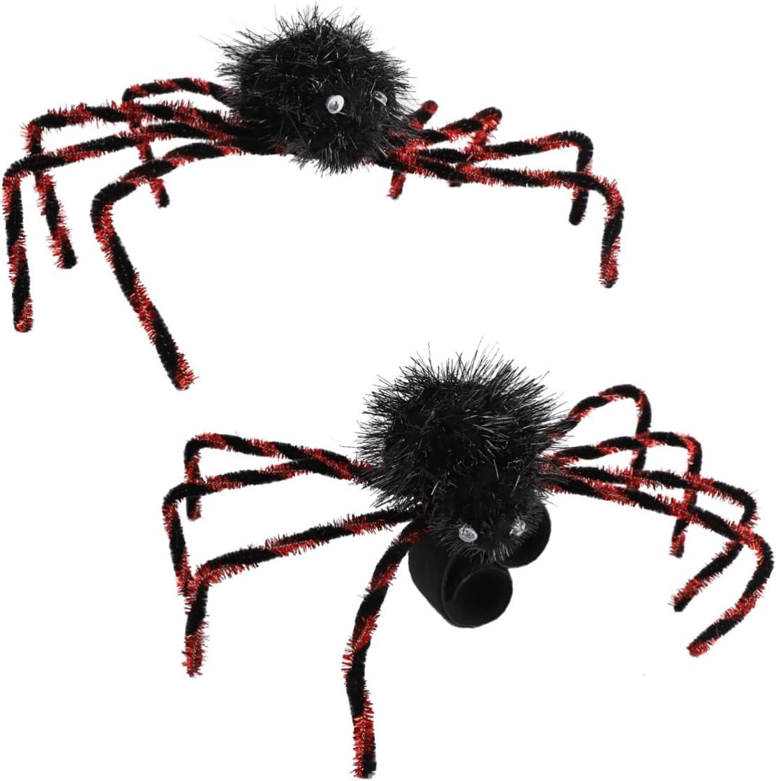 Outdoor Spider Webbing Decorations Spider Brooch Slap Bracelet for Halloween