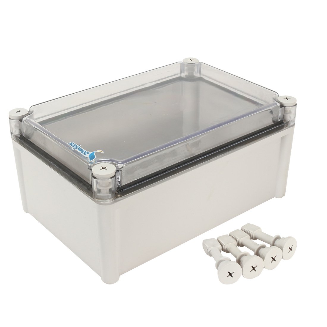 uxcell 11"x7.5"x5.1"(280mmx190mmx130mm) ABS Junction Box Universal Project Enclosure w PC Transparent Cover