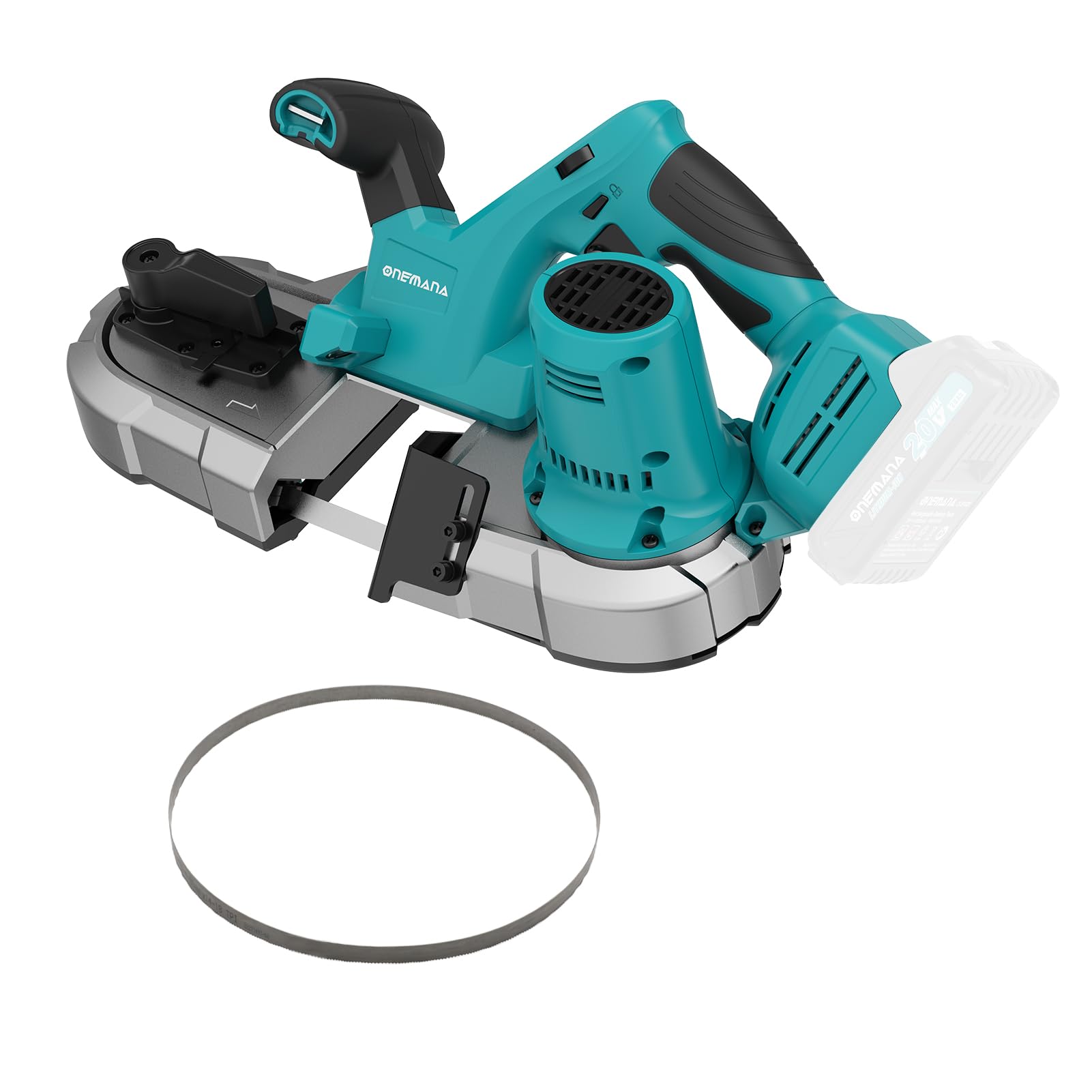 Cordless Bandsaw, ONEMANA 20V Brushless Power Band Saw, 2.5