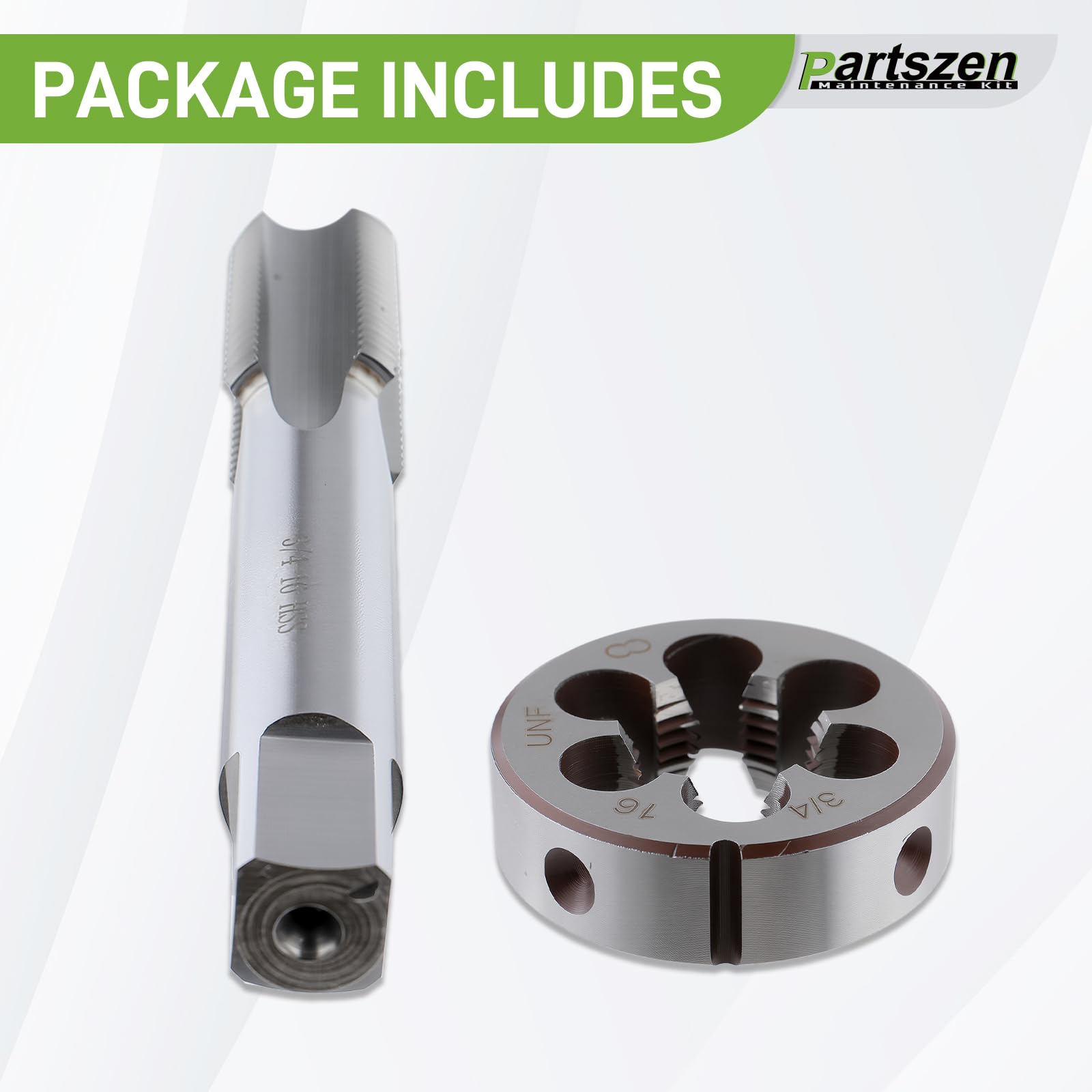 Amazon.com: partszen 3/4-16 Right Hand Thread Tap and Die Set UNF