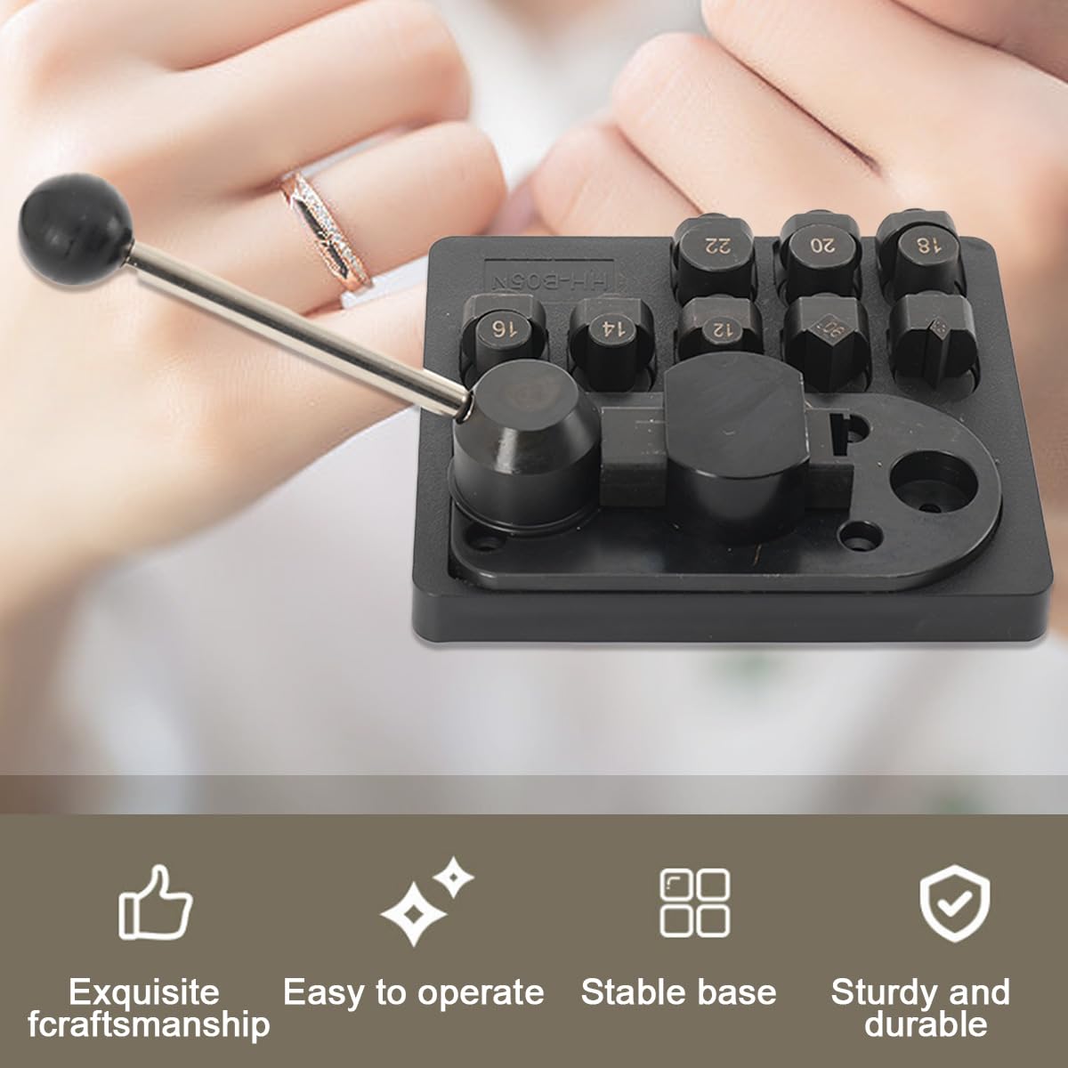 LALABU Ringbiegemaschinen, Ringbiegewerkzeug Schmuck Machen Werkzeuge für 12/14/16/18/20/22mm, Ohrring Ring Biege Maschine für Juweliere Reparatur DIY Ring Maker Tool