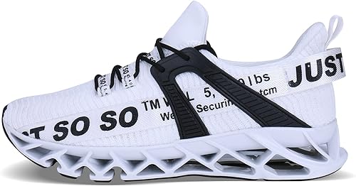 Miniatura 4 de COKAFIL - Zapatos de correr para hombre, tenis atléticos con bordes para caminar