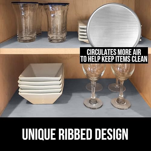 Miniatura 8 de Gorilla Grip Forro extraíble adhesivo adhesivo y forro acanalado para cajones, forro adhesivo tamaño 11.8 x 20 pulgadas, forro de contacto para