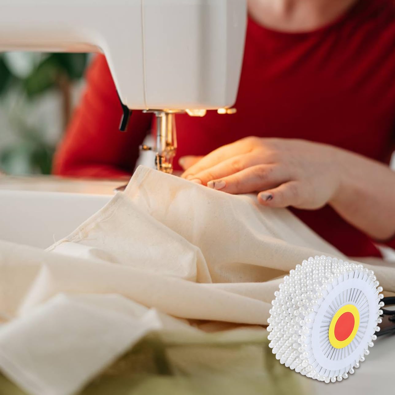 Alfileres con Cabeza de Imitación de Perla, 480 Piezas de 3 Mm | Acero Resistente al Óxido y Plástico, para Manualidades y Fiesta, Presentación en Pack de 480 Unidades