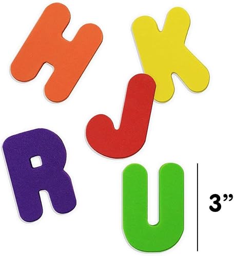 Miniatura 6 de BabyBibi 36 letras y números de espuma adhesivos, no tóxicos, sin BPA, juguetes de bañera sin moho, colorido, educativo, divertido aprendizaje ABC