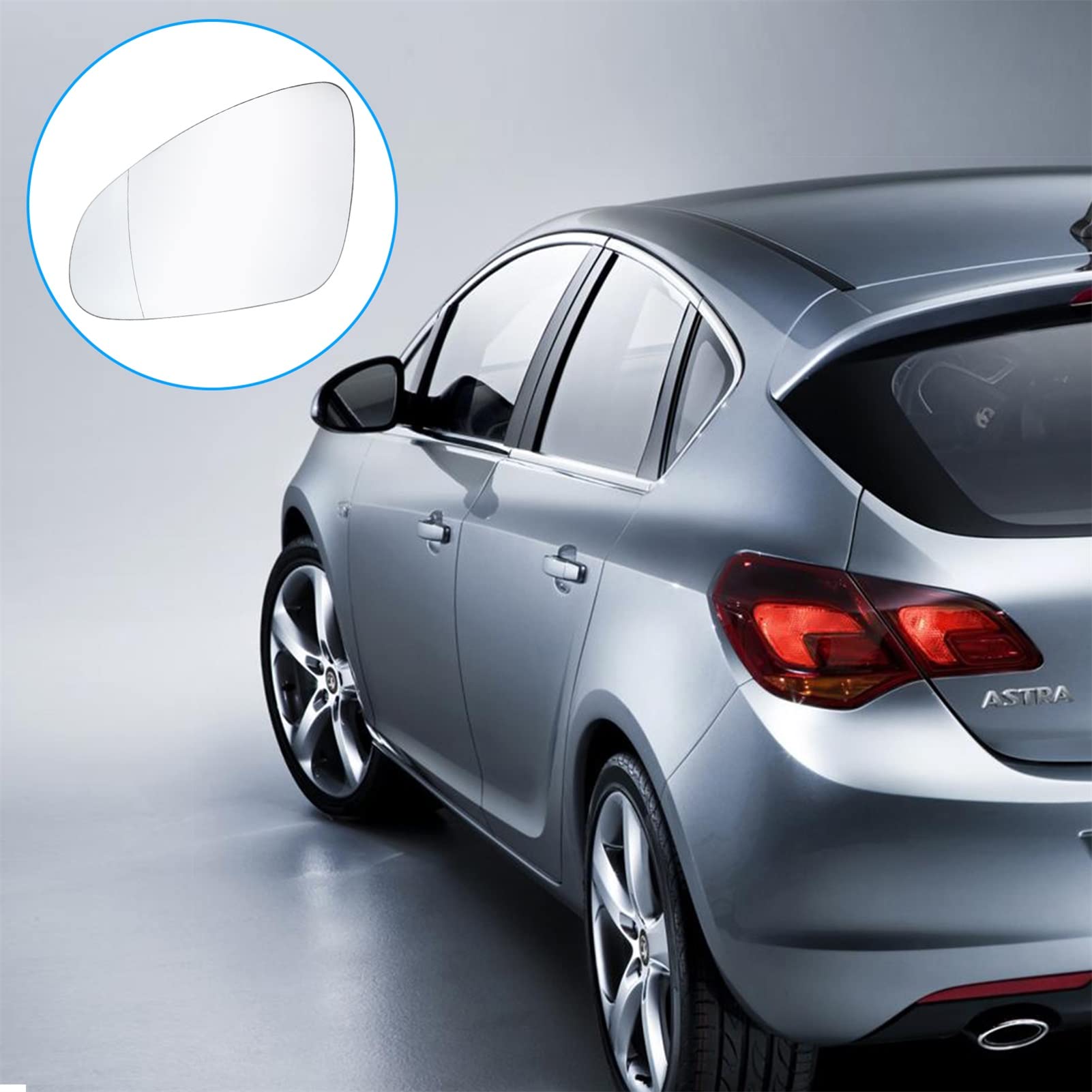 Verre Rétroviseur Gauche Chauffant Ruolin - Compatible Opel Astra J 2009-2015
