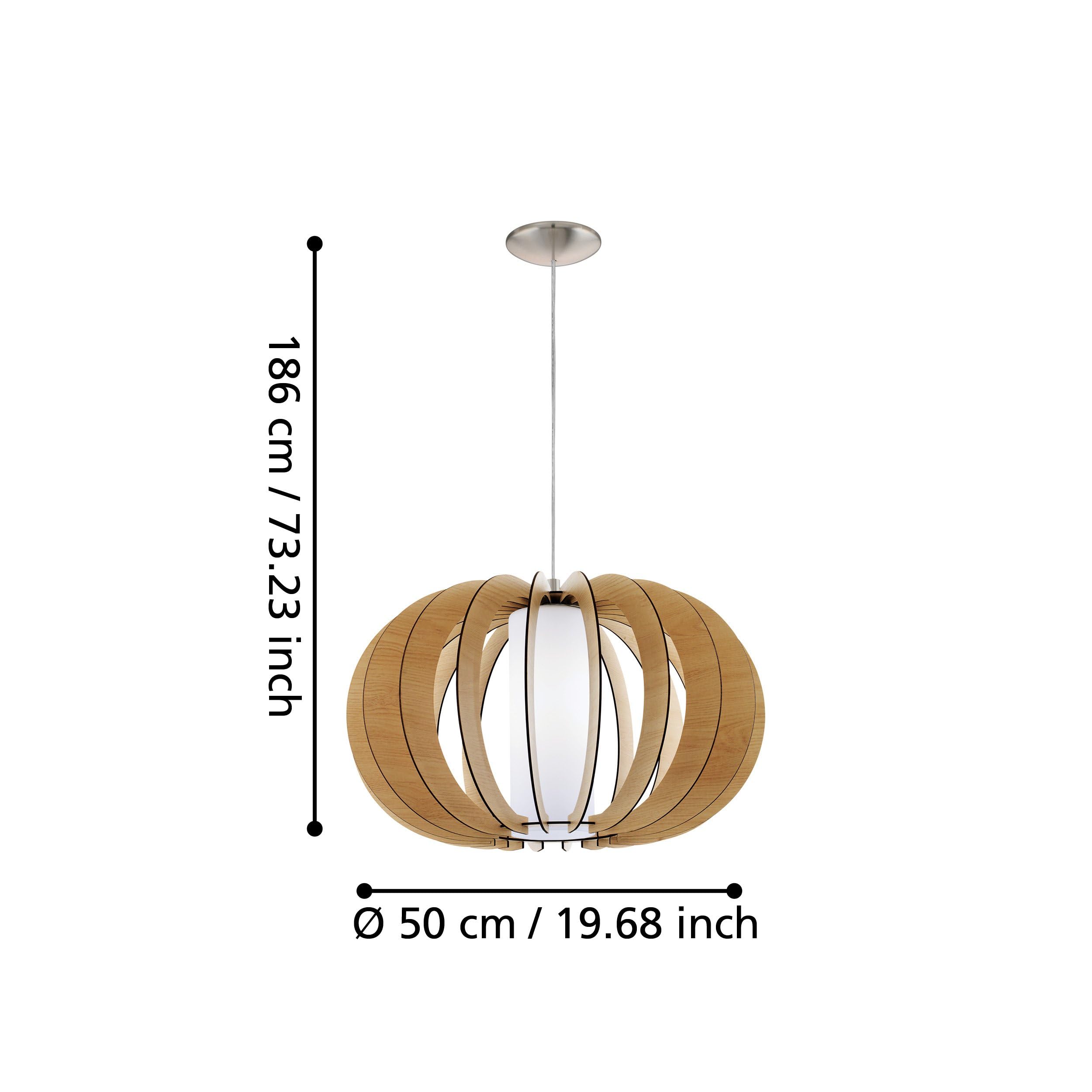 EGLO Pendelleuchte Stellato 1, 1 flammige Hängelampe Vintage, Ø 50 cm