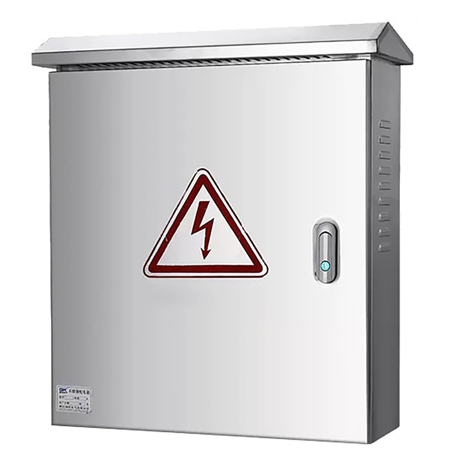 Caja Estanca Exterior Electrica, Caja Cuadro Electrico de Acero Inoxidable con Cerradura y Placa de Montaje | 50x60x18cm/20x24x7in