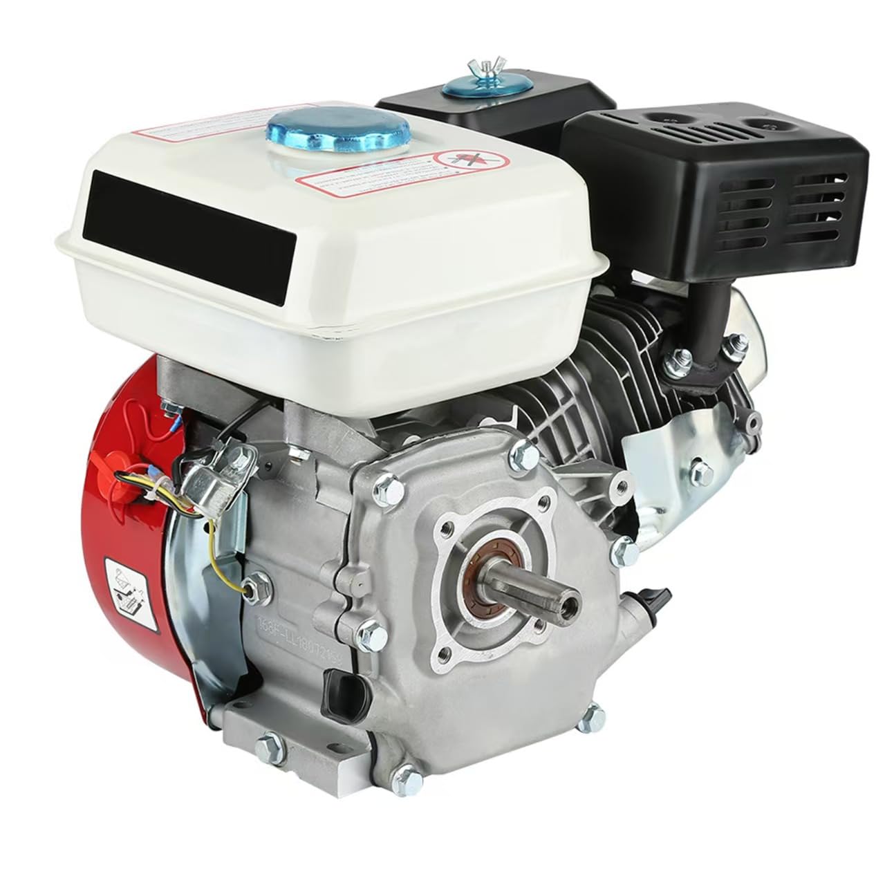 6,5 PS Benzinmotor, 4-Takt OHV Motor mit Pull Start, 168F Ersatzmotor mit Easy Start Vergaser und niedrigem Ölverbrauch