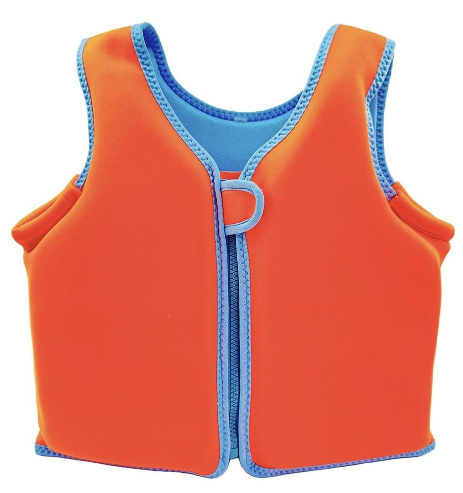 Schwimmweste for Kinder mit Reißverschluss, Schwimmjacke for Kinder, ideal for Schwimmunterricht for Jungen und Mädchen(Orange,L (5-6 Years))