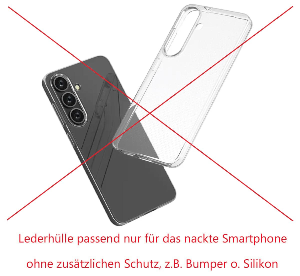 Suncase ECHT Ledertasche Leder Etui *Slim-Edition* kompatibel mit Samsung Galaxy S26 5G Hülle (mit Rückzugsfunktion und Magnetverschluss) in schwarz