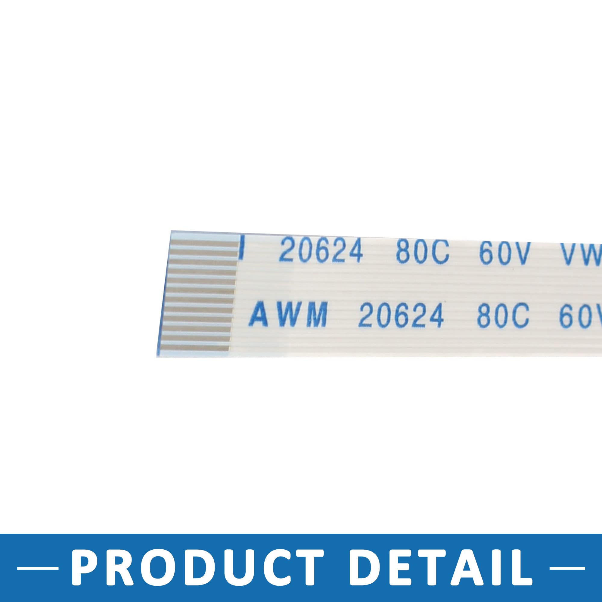 A ABSOPRO Piatto Cavo B Tipo 0.5mm Passo 12 Pin AWM 20624 80C 60V FFC