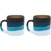 Silipint Coffee Mug 16oz 2 Pack - Moon Beam - Silicone Handled Unbreakable Cups, Hot/Cold Drinks, Dishwasher-Microwave-Freezer-Oven Safe