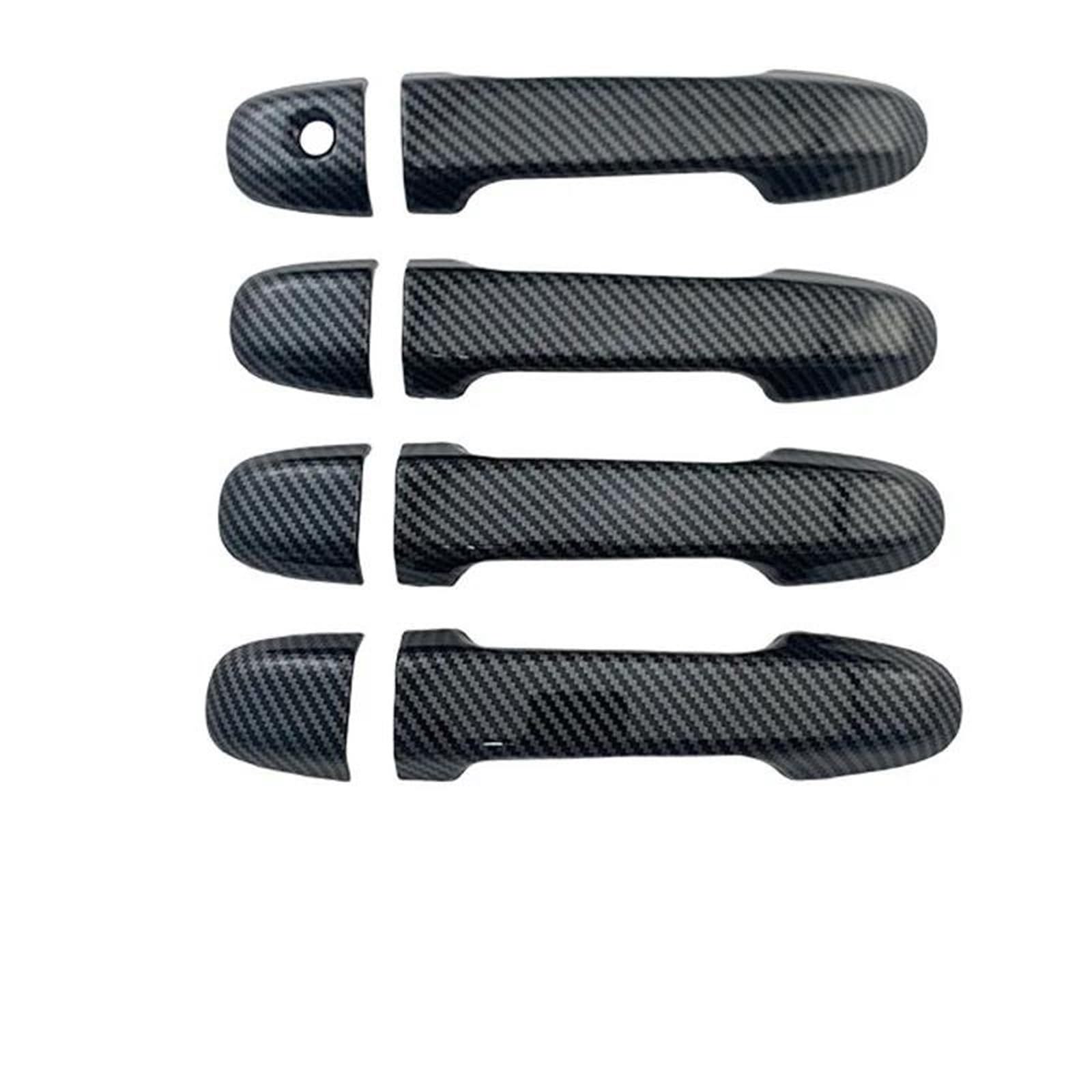 Yytemd Carbon Handle Exterior Door Handle Cover Trim Car Accessories Decoration For Subaru For Impreza 2017-2023 Chrome(Carbon Handle)