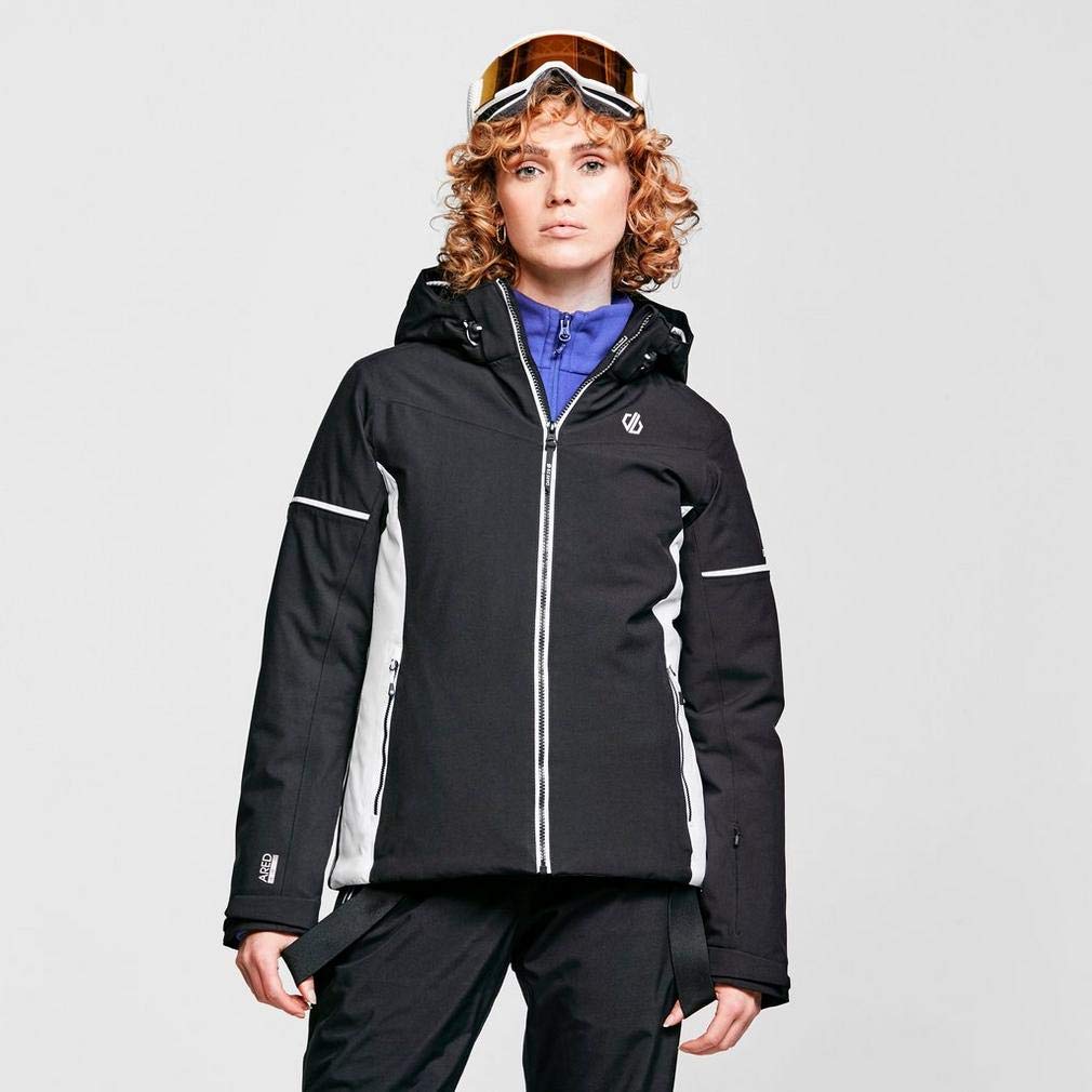 Dare 2b Enclave Veste de Ski Imperméable, Isolante et Respirante avec Coutures Cousues-collées, Capuche et Jupe par Neige Jackets Waterproof Insulated Femme