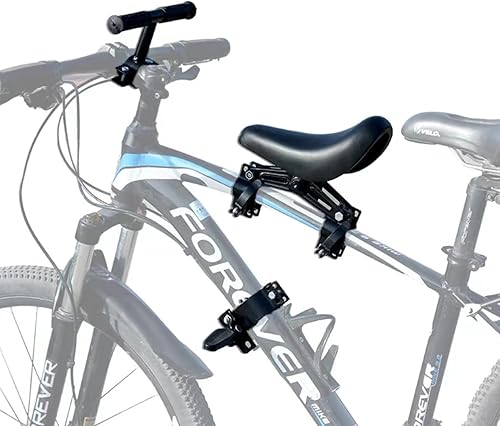 NELOMO Asientos de bicicleta montados en la parte delantera para niños Manillares de los niños Juego de pedales de bicicleta de montaña Asiento para