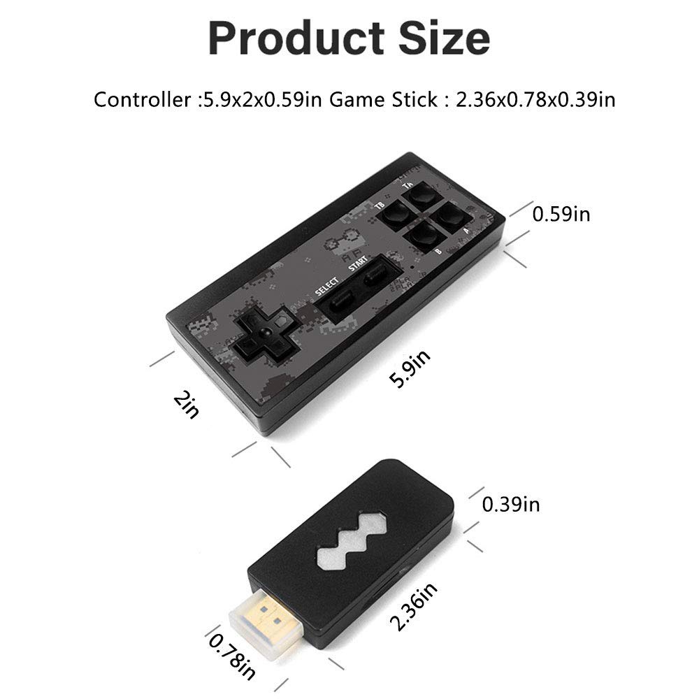 Dear, you Retro Spielmaschine HDMI High-Definition Eingebaute 568 Classic Videospiel USB Handheld Retro Game Handle Controller, Home HD Y2 Classic Videospielkonsole