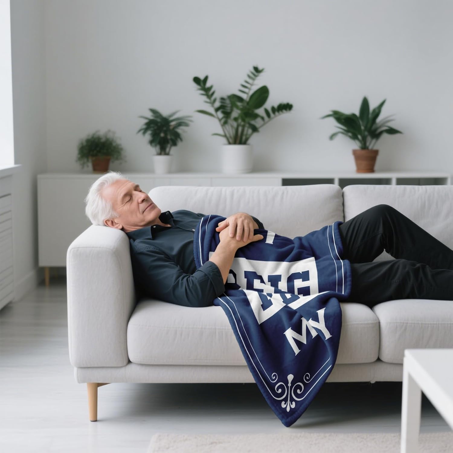 kituzol Birthday Gifts for Men, Funny Gifts for Dad, Father's Day Dad Gifts, Retirement Present for Grandpa, Husband Blanket, I'm Not Sleeping, I'm Just Resting My Eyes, Soft Nap Blanket (50" x 60") - Image 4