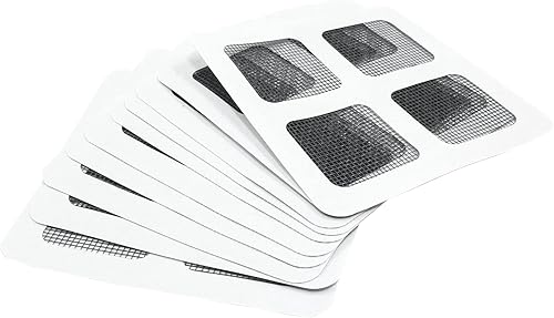 Miniatura 4 de Kit de reparación de pantalla de ventana de 10 hojas de 1.37 pulgadas (1.4 in) parche de reparación de puerta autoadhesiva Kit de reparación de