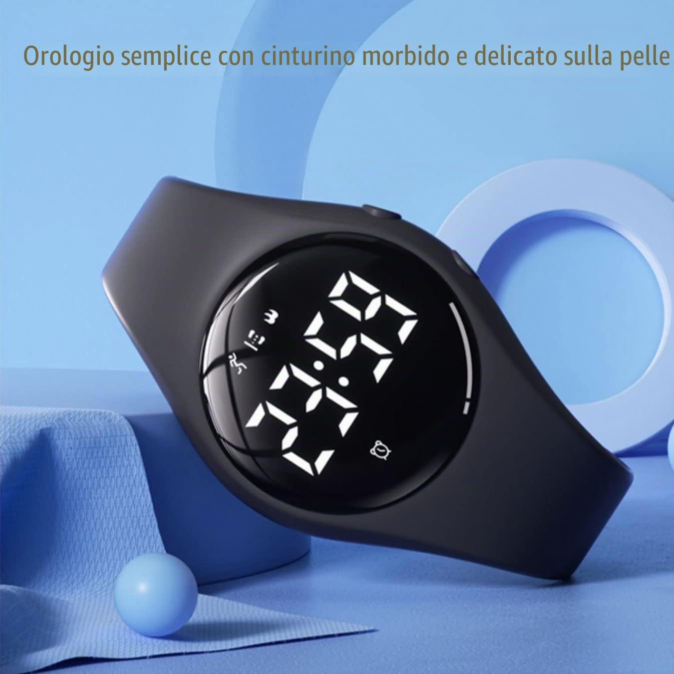 Orologio Pedometro Fitness Tracker Senza App/Bluetooth, Orologio Digitale Impermeabile con Cronometro Sveglia Contacalorie Contatore di Distanza Contapassi, Orologio Sportivo per Donna e Bambini