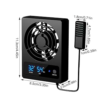 爬虫類 温度管理セット Amazon.co.jp: 爬虫類冷却換気扇 爬虫類冷却ファン 温湿度管理