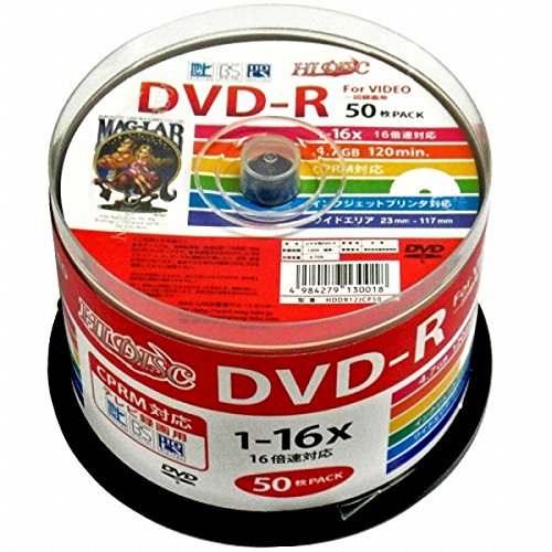 HI-DISC ^pDVD-R HDDR12JCP50 (CPRMΉ/16{j 50pbN x6Zbg