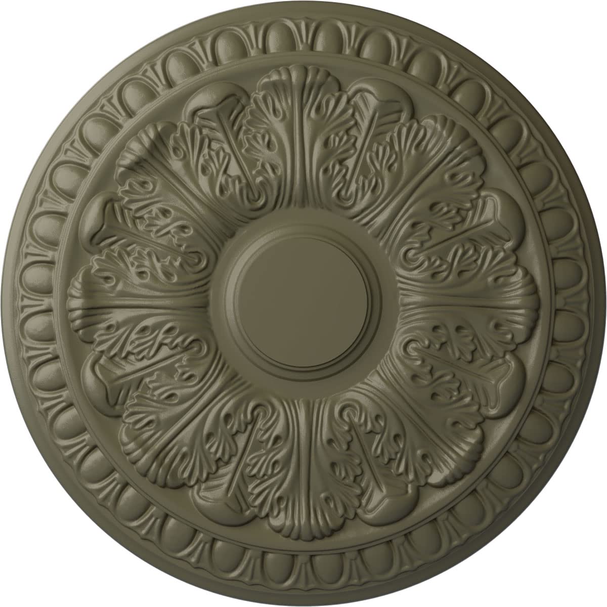 Médaillon de plafond Colton cuivre antique pour salon chic