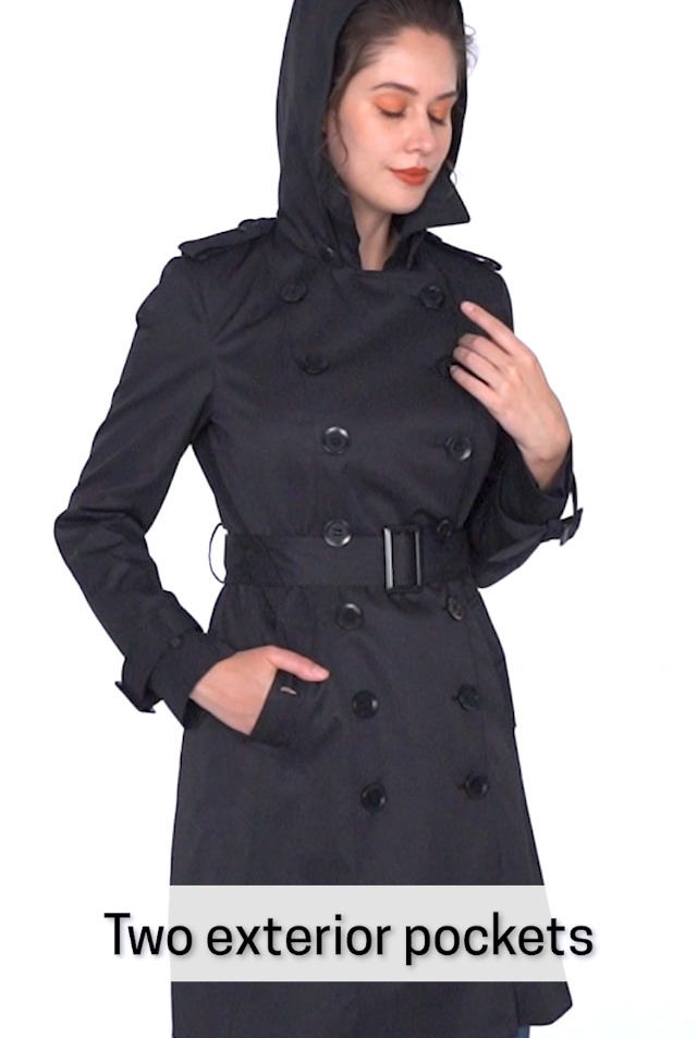 Amazon.com: BGSD Women Alexa Waterproof Classic Hooded Trench Coat