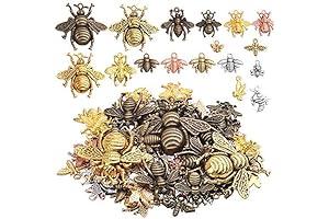 Intricate Honeybee Charms: Embellish Your Jewelry Designs