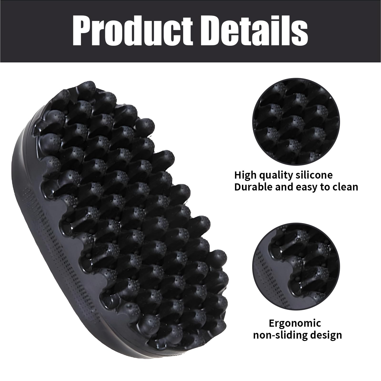 Hair Sponge, Twist King Sponge for Curls and Afro Hair Silicone Curl Comb for Defined Hairstyles 11.2 cm Length - Image 3