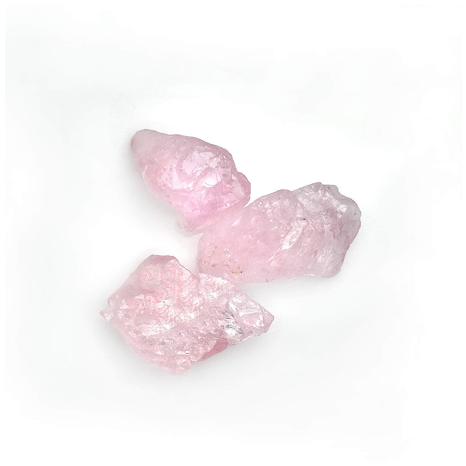 GEMPIRES NATURE’S TREASUREGempires Natural Raw Pink Morganite Gemstones For Jewelry Making, Assorted Loose Stones, Bulk Gemstones And Crystals (Pink Morganite 25 Carat)