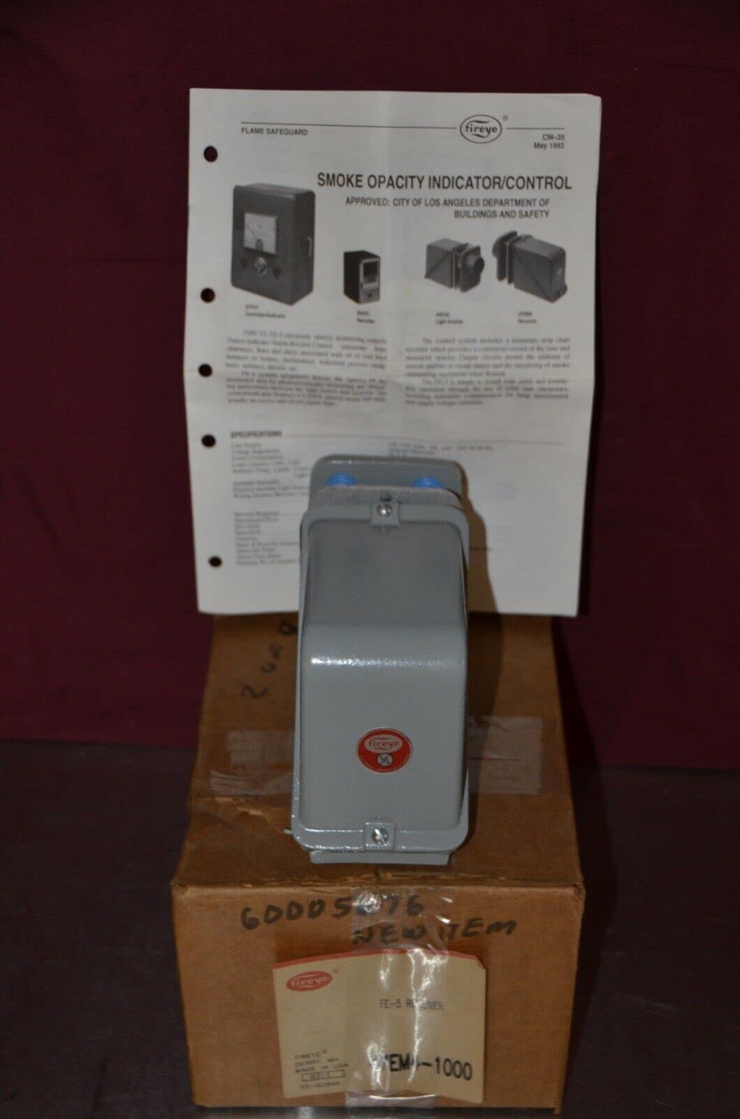 Fireye 47EM4-1000 HVAC ConFits Troller FE-5 Receiver/New in Box/New Old Stock