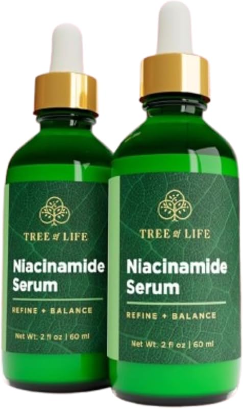 Tree of Life Niacinamide Serum for Face, Pore Tightening Face Oil, 4 Fl Oz | Pore-tightening niacinamide serum. Hydrating face serum that helps reduce excess oil, refine pores & improve skin texture.