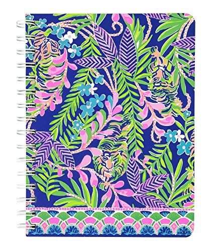 Lilly Pulitzer Hardcover Mini Spiral Notebook, 8.25" X 6.5" Small Journal With 160 College Ruled Pages, How You Like Me Prowl #TOP29