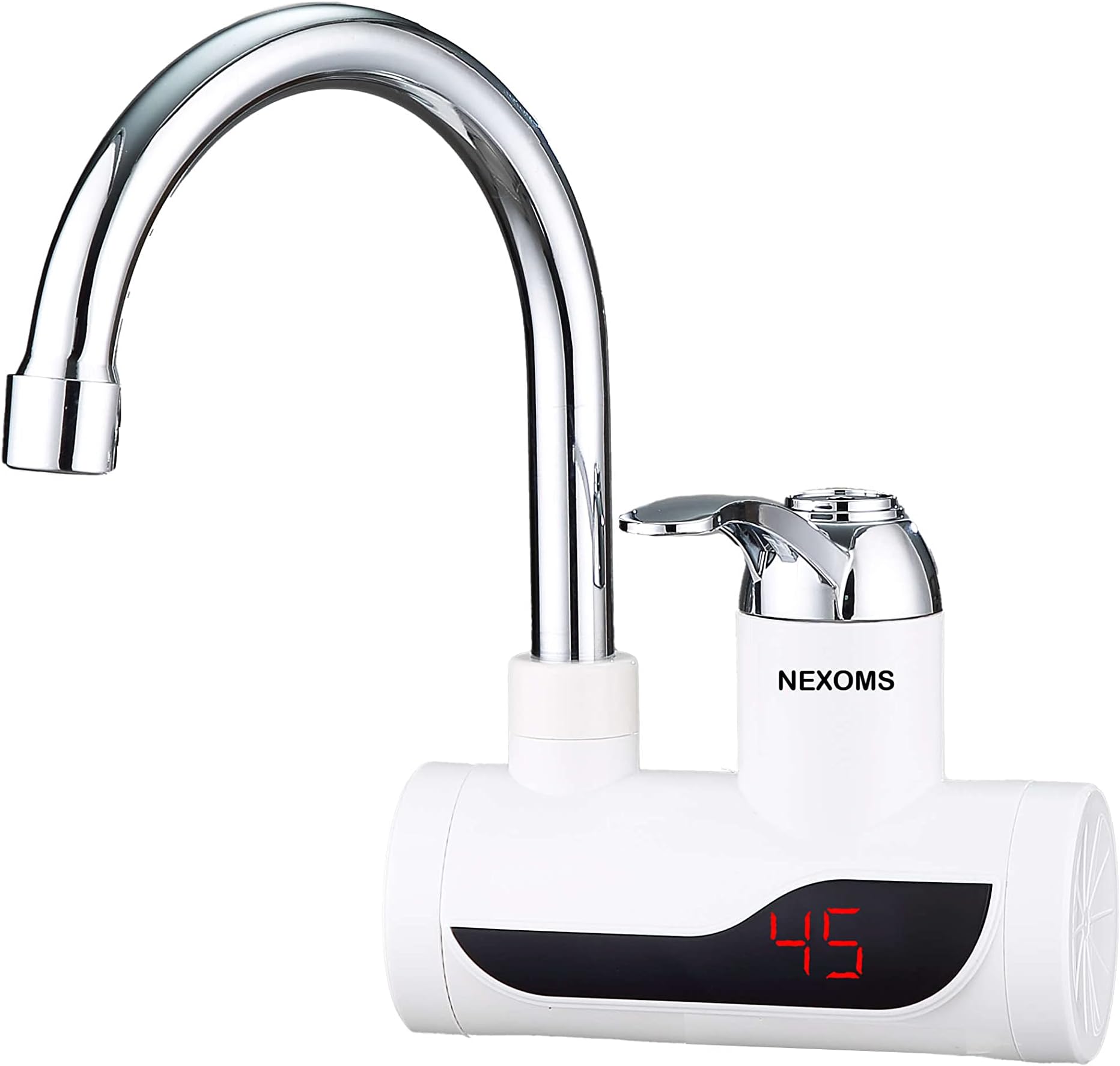 Instant Heating Digital Water Tap Wall Mounted with 3 Pin Indian Plug (16Amp)