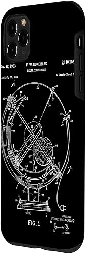 Miniatura 2 de iPhone 11 Pro Max Instrumento Solar Blueprint Patente Arte Espacio Diagrama Esquema Caso
