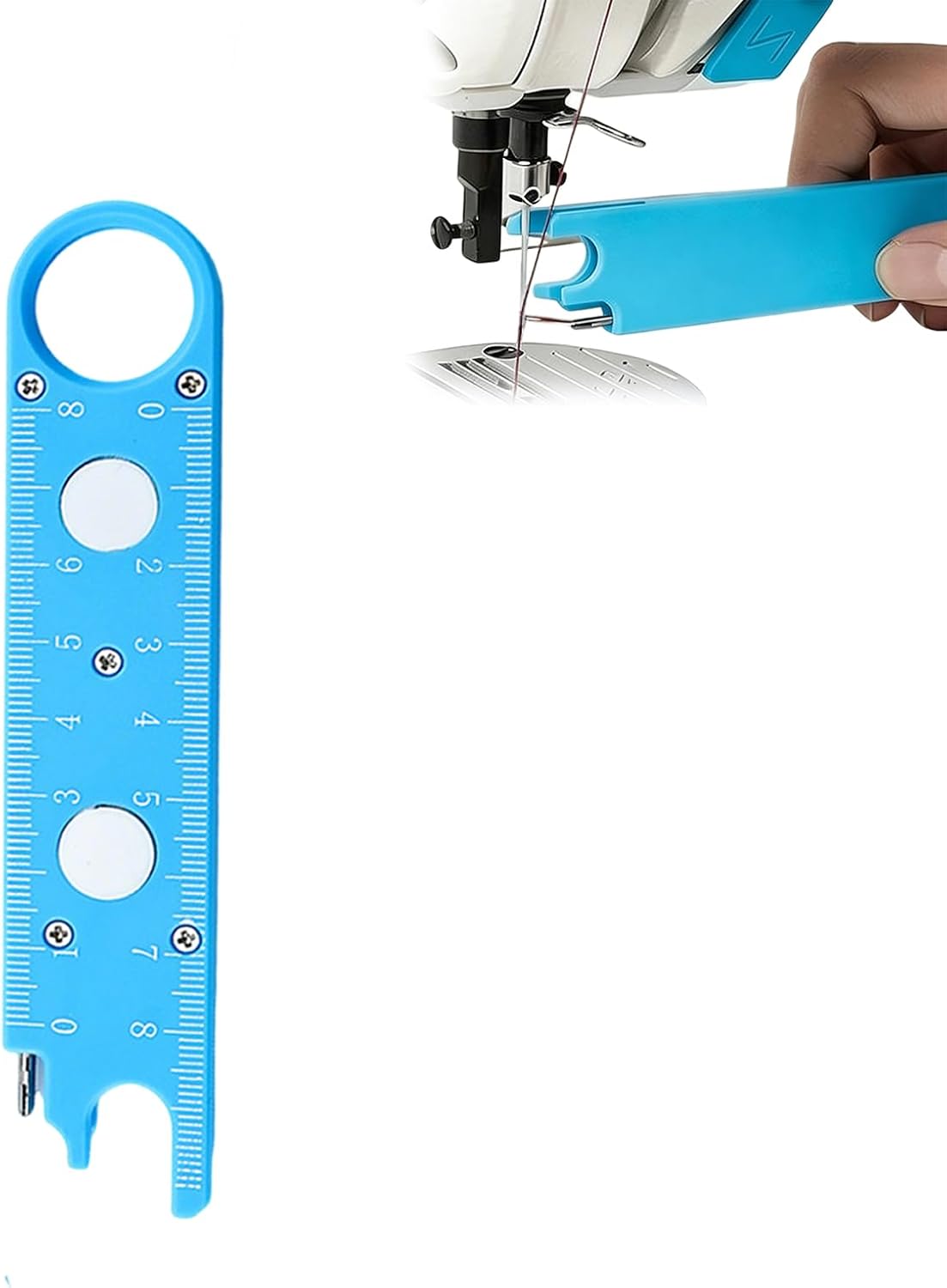 Wshxjzyay 3 Pack Sewing Machine Needle Threader Tool, Sewing Machine Threader, Automatic Sewing Aid, Quick Thread Feature, Machine Needle Accessory, Home Quilting Use for Clothing Craft Tailors Lover