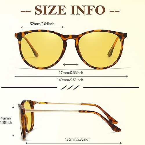 Miniatura 5 de FIMILU Lentes de conducción nocturna para mujeres y hombres, lentes polarizados de visión nocturna que reducen el deslumbramiento para la noche 8859