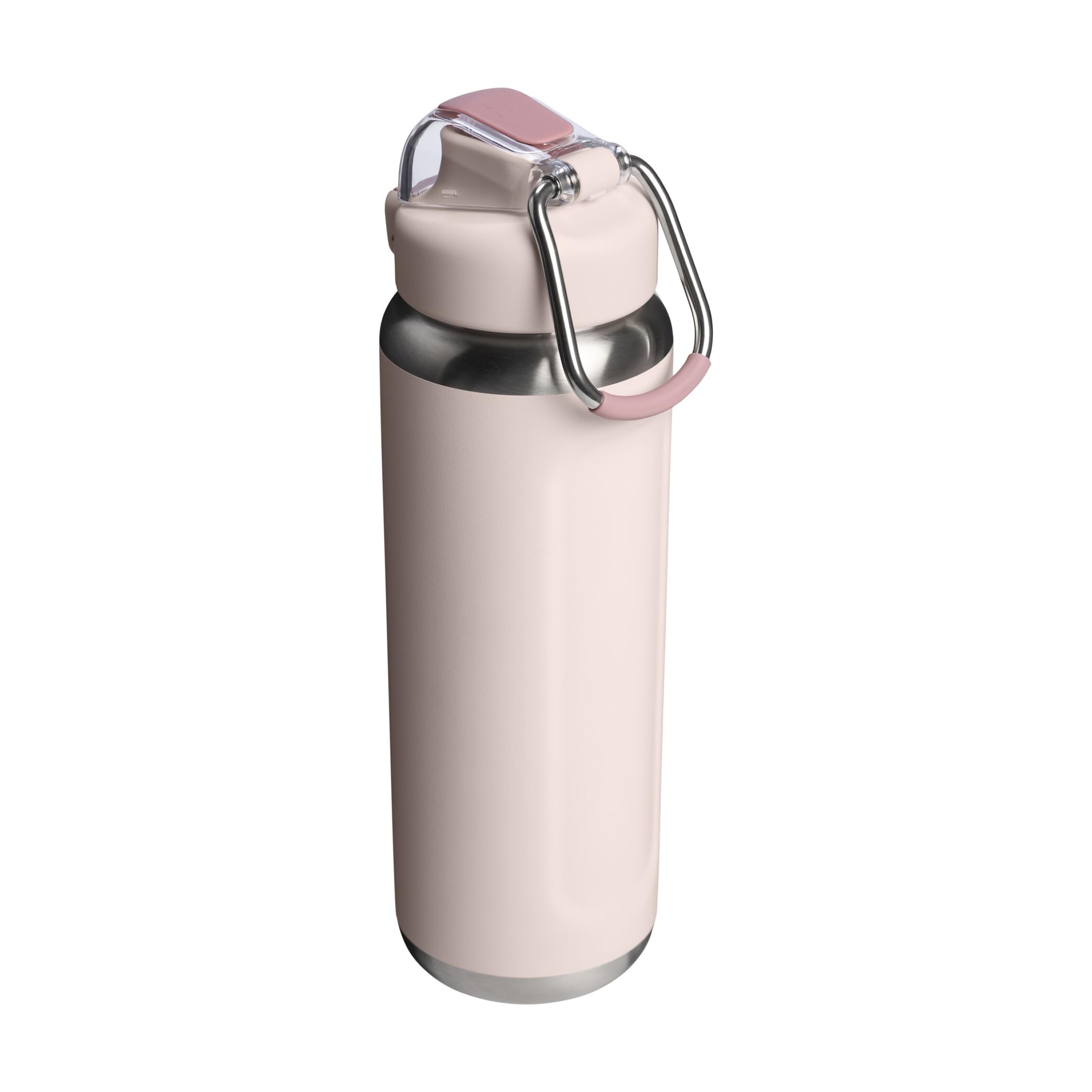 STANLEY Wellspring Bottle 0.7L - 12 Horas Fría - 40 Hours Helada - Sin BPA Botella Agua Acero Inoxidable - Apta Para Lavavajillas - Aislamiento Al Vacío - Rose Quartz
