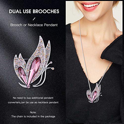 Image of Flower Brooch,Broches Jewelry with Austria Crystal Women's Brooches & Pins (butterfly)