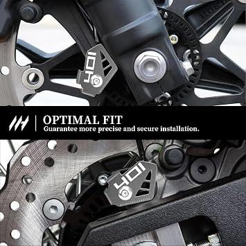 ABS Sensor Protection for Motorcycle for Svartpilen 401 2015-2024 Rear Sensor CNC Aluminium Cover Svartpilen 401 Accessories (Grey)