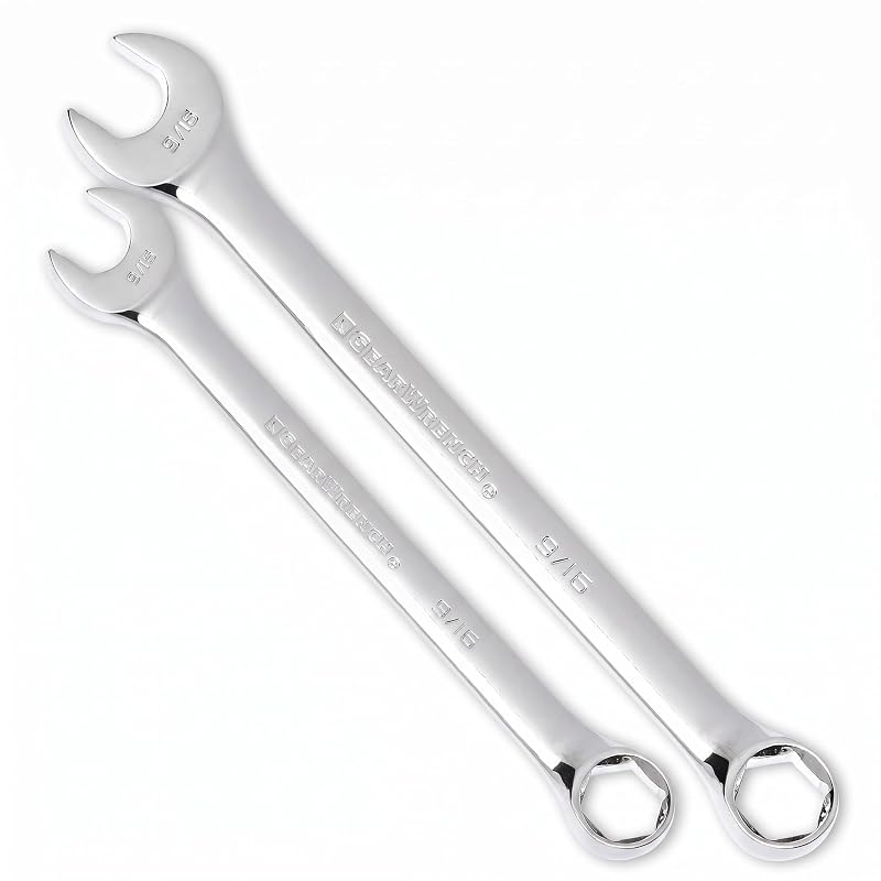 Chave combinada GEARWRENCH 6 pontos, 14,3 mm (9/16 pol.), modelo 81774, 2 peças